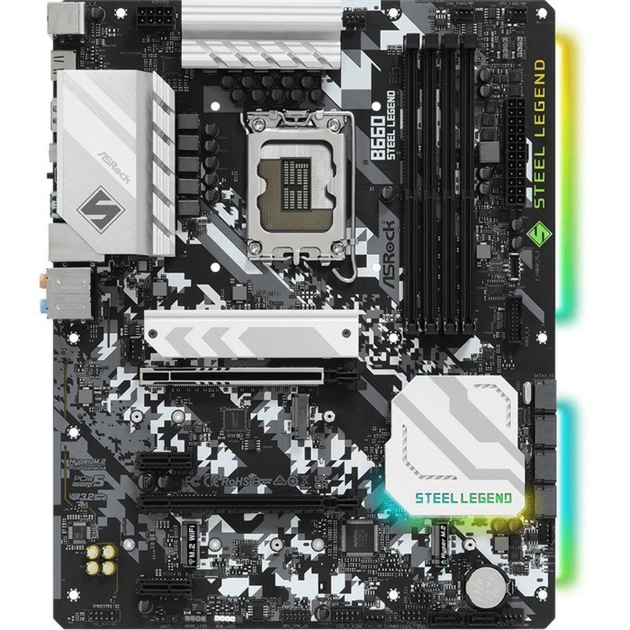 Материнская плата Asrock B660 STEEL LEGEND, LGA1700, B660, 4хDDR4, HDMI, DP, ATX - фото 51381098