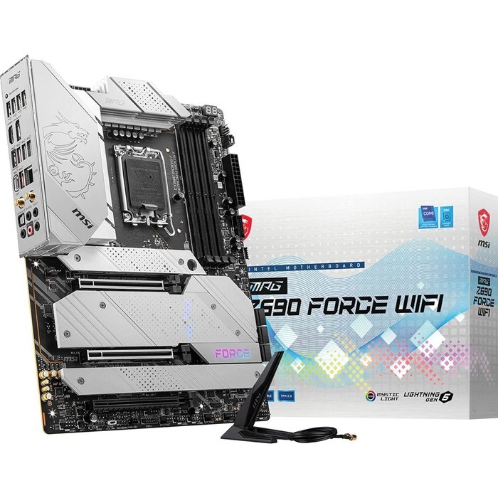 Материнская плата MSI MPG Z690 FORCE WIFI, LGA1700, Z690, 4хDDR5, HDMI, DP, ATX - фото 51381108