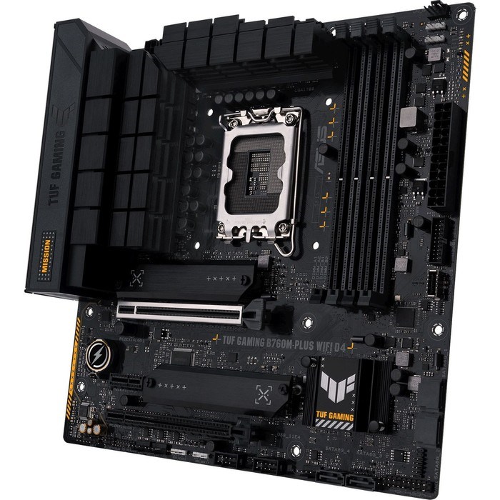 Материнская плата Asus TUF GAMING B760M-PLUS WIFI D4, LGA1700, B760, 4хDDR4, HDMI, DP, mATX   967311 - фото 51381130