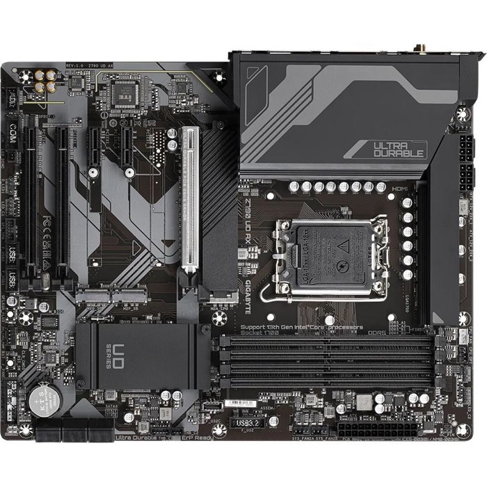 Материнская плата Gigabyte Z790 UD AX, LGA1700, Z790, 4хDDR5, HDMI, DP, ATX - фото 51381174