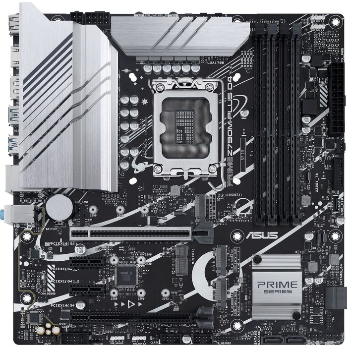 Материнская плата Asus PRIME Z790M-PLUS D4, LGA1700, Z790, 4хDDR4, HDMI, DP, mATX - фото 51381177