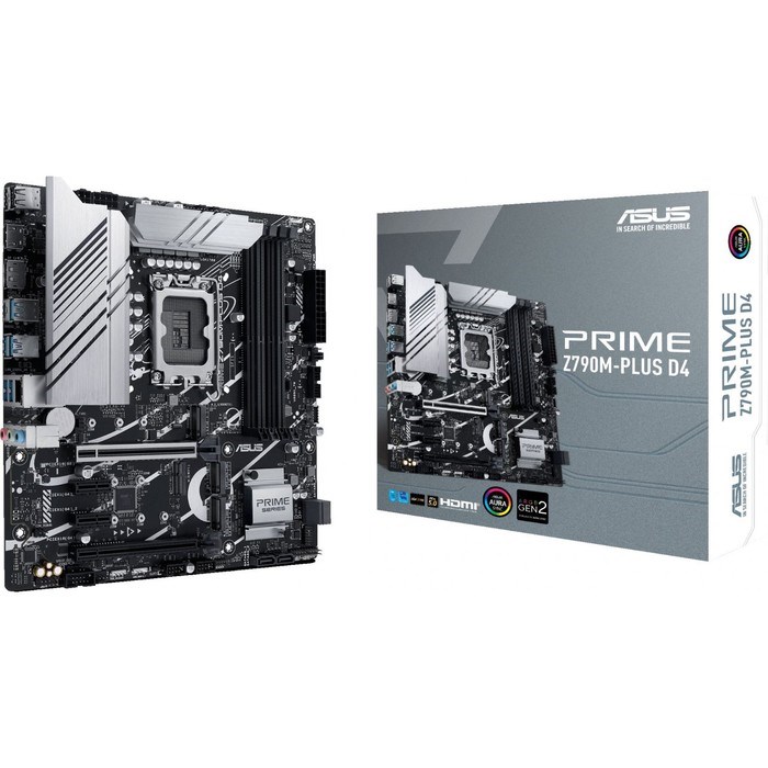 Материнская плата Asus PRIME Z790M-PLUS D4, LGA1700, Z790, 4хDDR4, HDMI, DP, mATX - фото 51381179