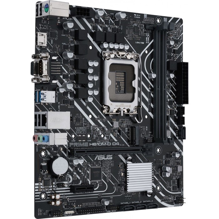 Материнская плата Asus PRIME H610M-D D4, LGA1700, H610, 2хDDR4, HDMI, VGA, mATX - фото 51381181