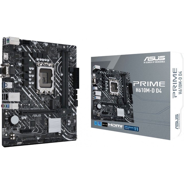 Материнская плата Asus PRIME H610M-D D4, LGA1700, H610, 2хDDR4, HDMI, VGA, mATX - фото 51381184