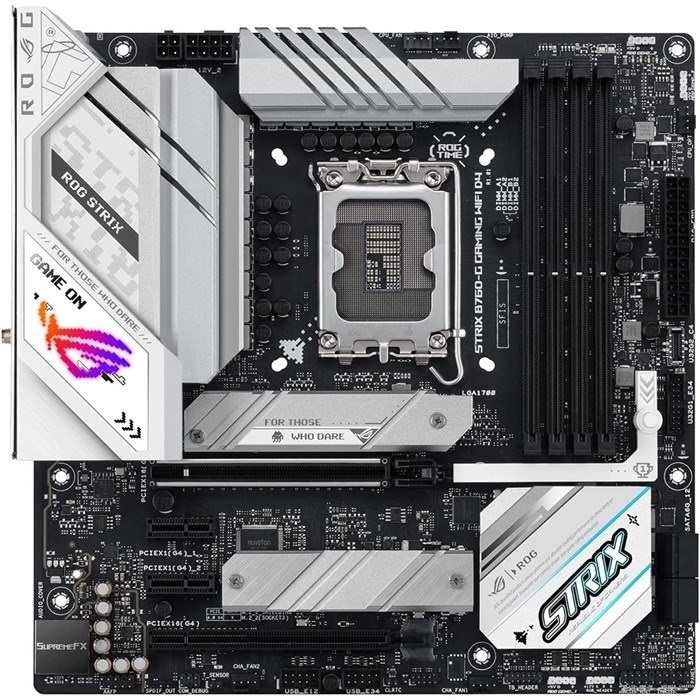 Материнская плата Asus ROG STRIX B760-G GAMING WIFI D4, LGA1700, Z790,4хDDR4, HDMI, DP, mATX - фото 51381191