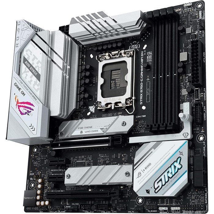 Материнская плата Asus ROG STRIX B760-G GAMING WIFI D4, LGA1700, Z790,4хDDR4, HDMI, DP, mATX - фото 51381192