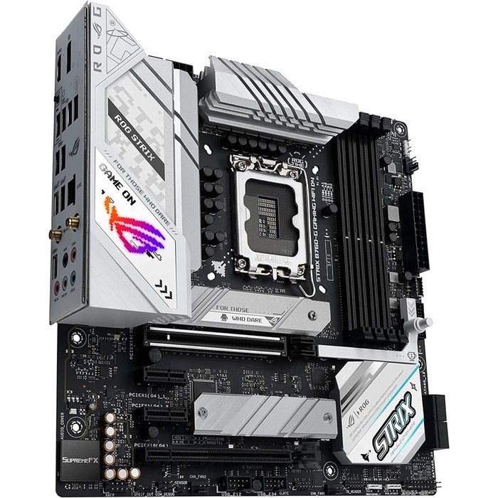 Материнская плата Asus ROG STRIX B760-G GAMING WIFI D4, LGA1700, Z790,4хDDR4, HDMI, DP, mATX - фото 51381195