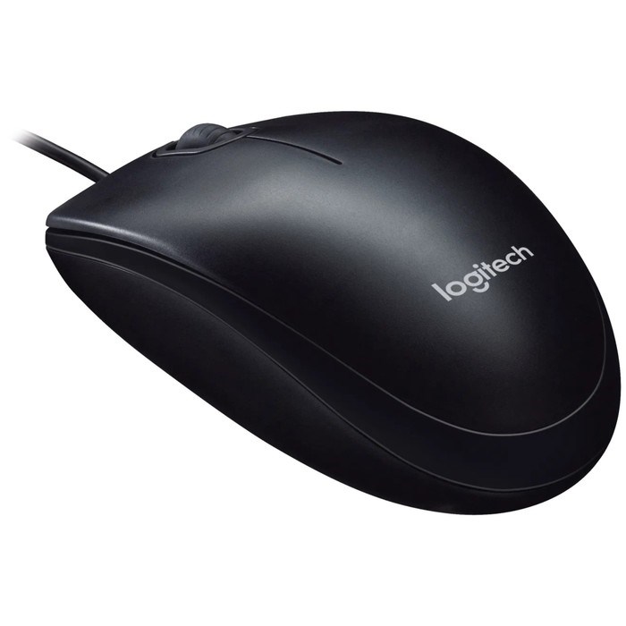 Мышь Logitech M90, проводная, оптическая, 1000 dpi, USB, чёрная - фото 51381222