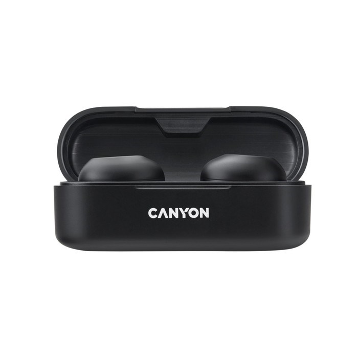 Наушники Canyon TWS-1, вакуумные, микрофон, 45/300 мАч, handsfree, IPX4, черные - фото 51381229