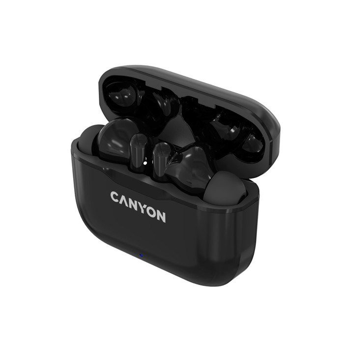 Наушники Canyon TWS-3, вакуумные, микрофон, 40/300 мАч, handsfree, IP33, черные - фото 51381243