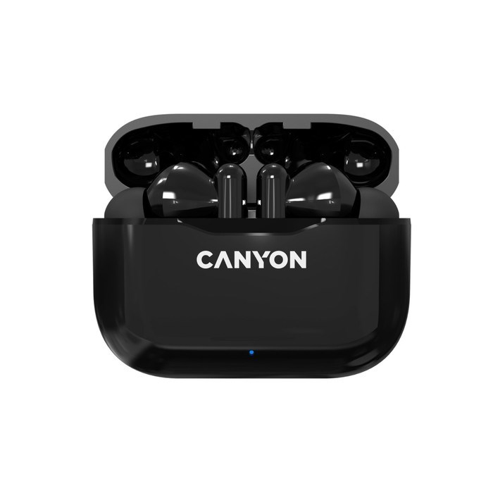 Наушники Canyon TWS-3, вакуумные, микрофон, 40/300 мАч, handsfree, IP33, черные - фото 51381244