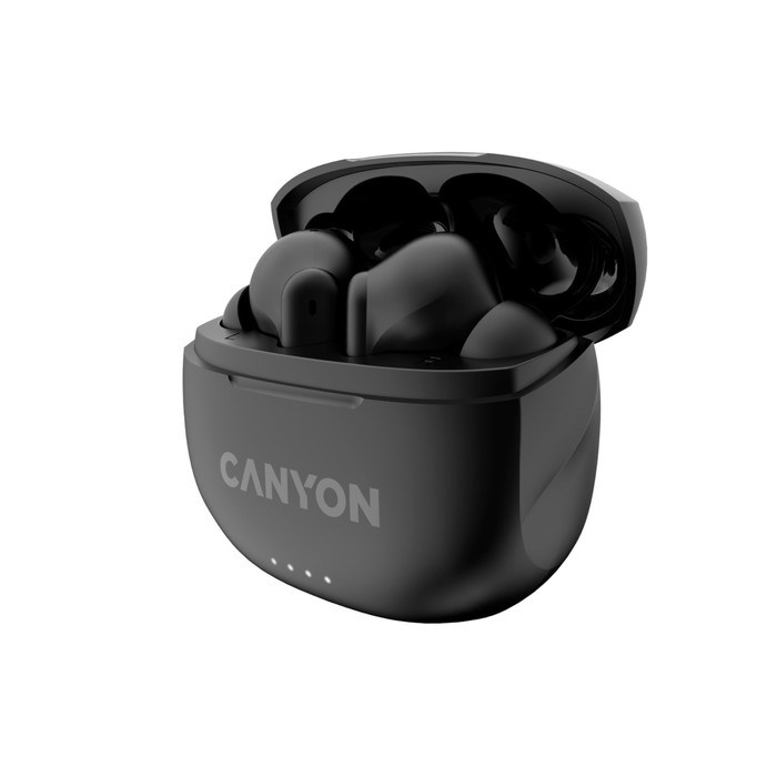 Наушники Canyon TWS-8, вакуумные, микрофон, шумоподавление, BT 5.3, 40/470 мАч, IP33, черные - фото 51381288