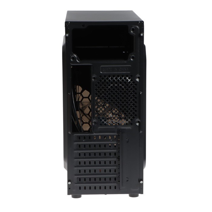 Корпус ExeGate Miditower EVO-8205, без БП,ATX,1хUSB2.0, 1хUSB3.0,чёрный с голубой подсветкой - фото 51381376