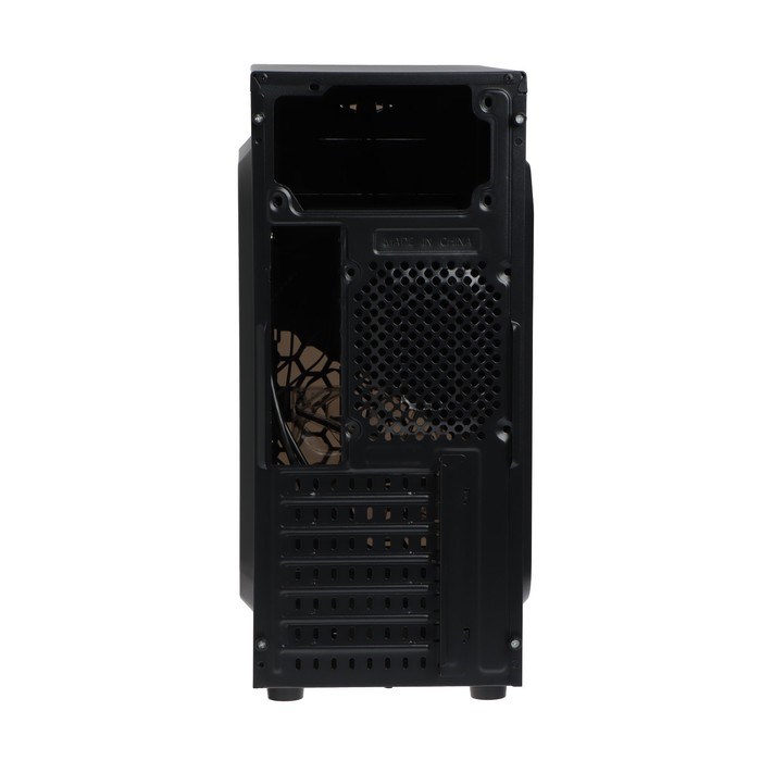 Корпус ExeGate Miditower EVO-8207, без БП,ATX,1хUSB2.0, 1хUSB3.0,чёрный с красной подсветкой - фото 51381384