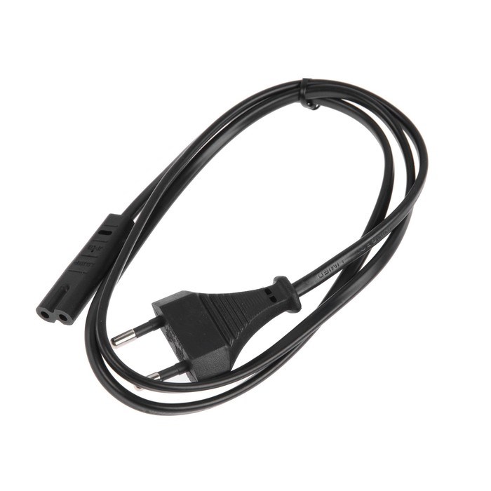 Кабель питания Cablexpert PC-184/2-1М, CEE 7/16 - C7, 2-pin, 1 м, черный - фото 51381525