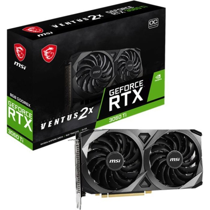 Видеокарта MSI VENTUS 2X 8GD6X OC 8 Гб, GDDR6X, HDMI, DP - фото 51381601