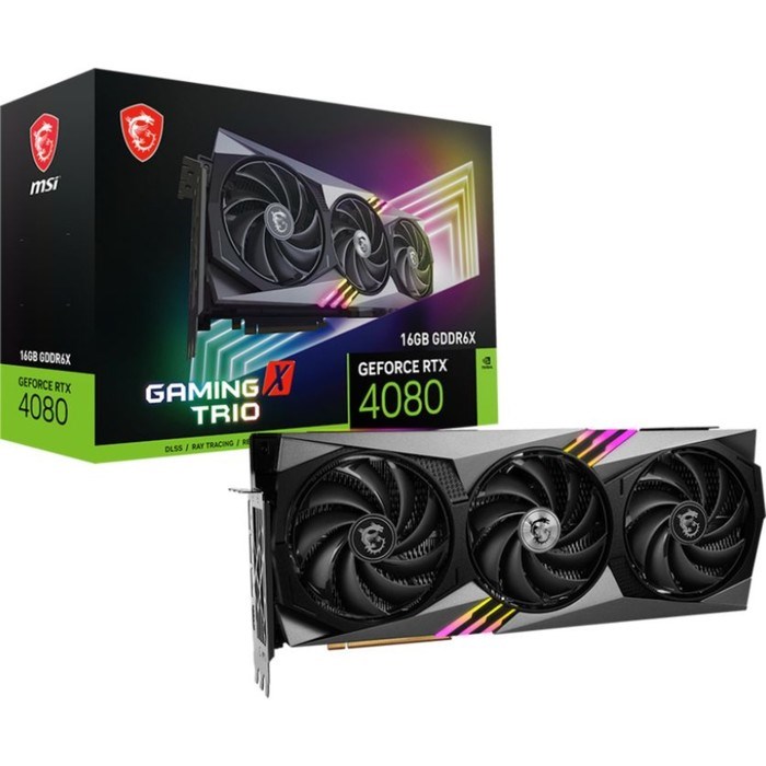 Видеокарта MSI GAMING X TRIO, GeForce RTX 4080 16 Гб, GDDR6X, HDMI, DP - фото 51381608