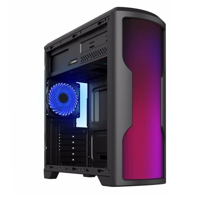 Корпус Gamemax G562 Matrix, без БП, ATX, USB3.0 + 2хUSB 2.0, подсветка, чёрный - фото 51381642