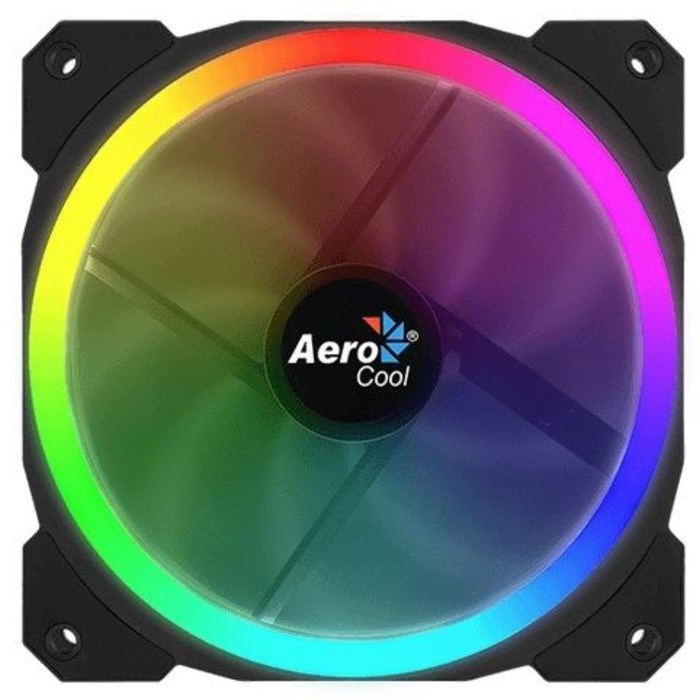 Вентилятор Aerocool Orbit, 120x120 мм, 3-pin, 14dB, 153 гр, LED, Ret - фото 51381735