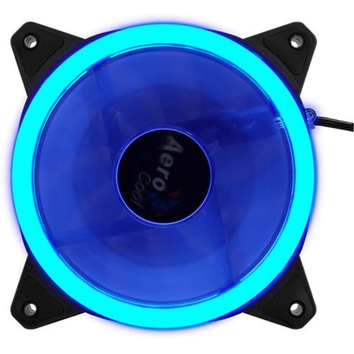 Вентилятор Aerocool Rev Blue, 120x120 мм, 3-pin, 15dB, 153 гр, LED, Ret - фото 51381738