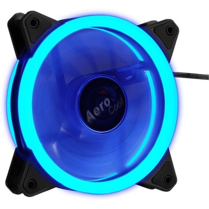 Вентилятор Aerocool Rev Blue, 120x120 мм, 3-pin, 15dB, 153 гр, LED, Ret - фото 51381739