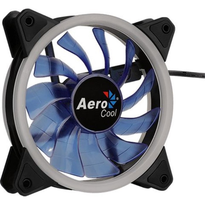 Вентилятор Aerocool Rev Blue, 120x120 мм, 3-pin, 15dB, 153 гр, LED, Ret - фото 51381743