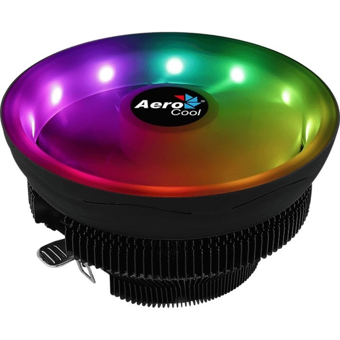 Кулер Aerocool Core Plus, Soc-AM4/1151/1200, 4-pin, 15-25dB, Al, 110W, 305 гр, LED, Ret - фото 51381763