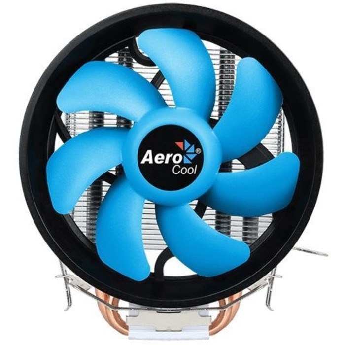 Кулер Aerocool Verkho 2 Plus, Soc-AM4/1151/1200, 4-pin, 18-27dB, Al+Cu, 115W, 444 гр, Ret - фото 51381772