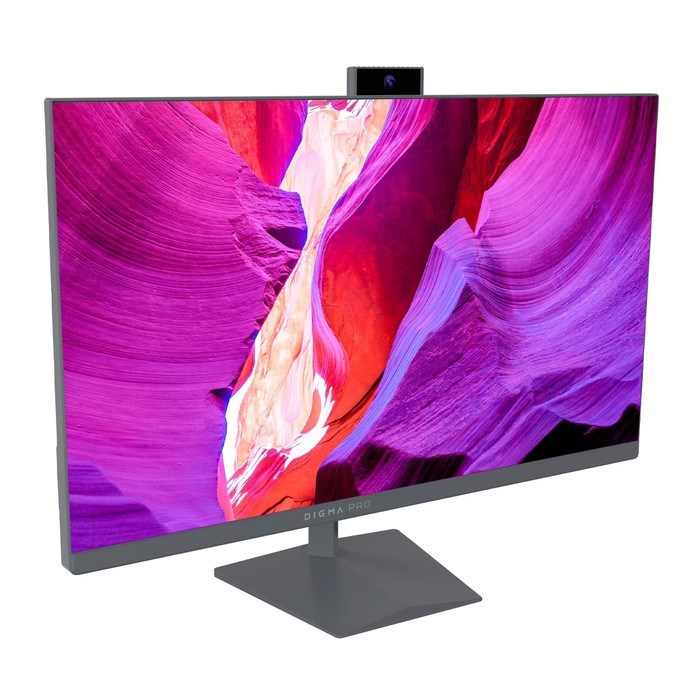 Моноблок Digma PRO AiO 27i, 27", i7 1165G7, 16 Гб, SSD 1 Тб, Iris, win11, серый - фото 51382049