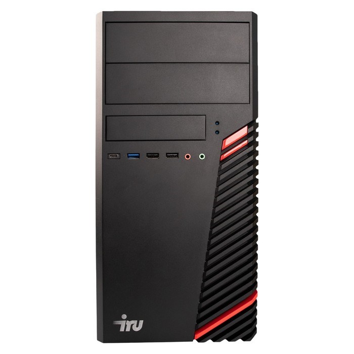 Компьютер IRU Home 310H5SM MT, i5 11400F, 8 Гб, SSD 512 Гб, GTX1630 4Gb, Dos, чёрный - фото 51382319