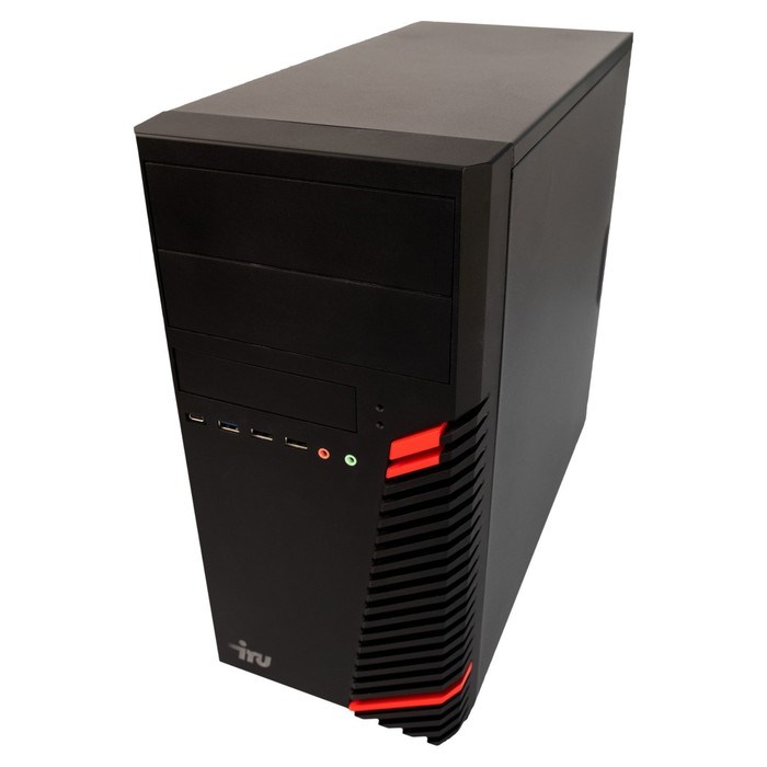 Компьютер IRU Home 310H5SM MT, i5 11400F, 8 Гб, SSD 512 Гб, GTX1630 4Gb, Dos, чёрный - фото 51382321