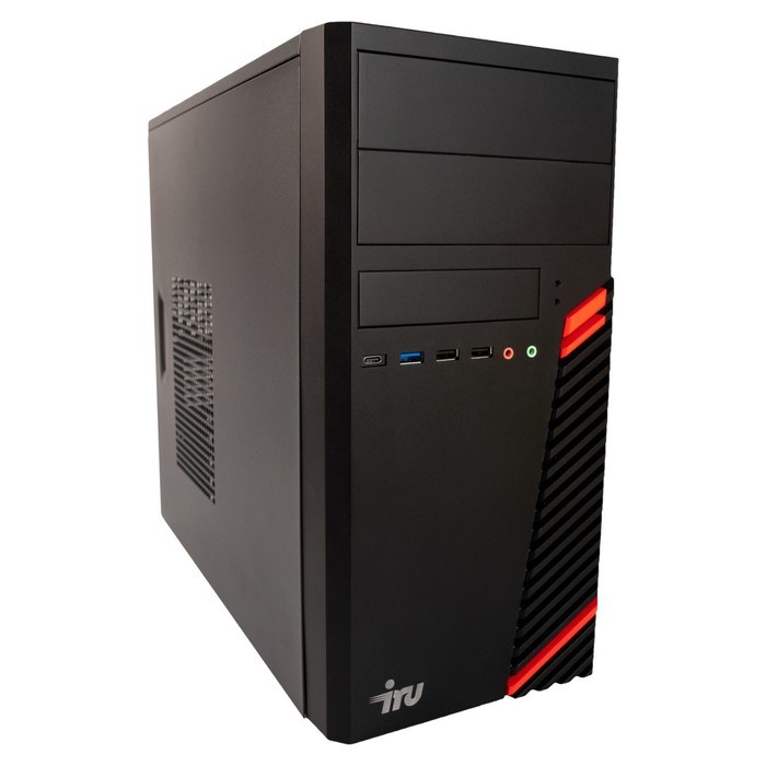 Компьютер IRU Home 310H5SM MT, i5 11400F, 8 Гб, SSD 512 Гб, GTX1630 4Gb, Dos, чёрный - фото 51382323