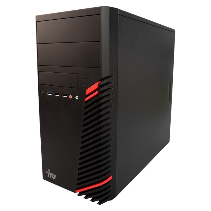 Компьютер IRU Home 310H5SM MT, i5 11400F, 8 Гб, SSD 512 Гб, GTX1630 4Gb, Dos, чёрный - фото 51382324