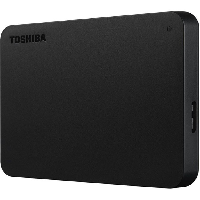 Внешний жесткий диск Toshiba HDTB410EK3AA Canvio Basics, 1 Тб, USB 3.0, 2.5", чёрный - фото 51382534