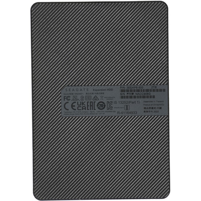 Внешний жесткий диск Seagate STKM2000400 Expansion Portable, 2 Тб, USB 3.0, 2.5", чёрный - фото 51382586