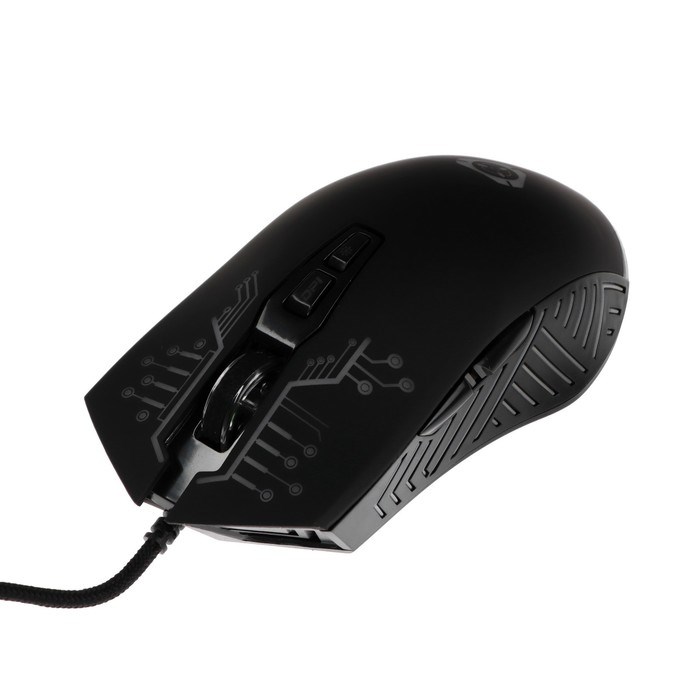 Мышь Saibot MX-3, игровая, проводная, 7 кнопок, 7200 dpi, USB, подсветка, чёрная - фото 51382768
