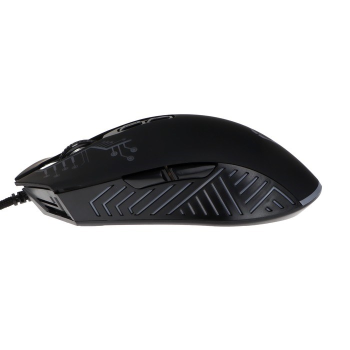 Мышь Saibot MX-3, игровая, проводная, 7 кнопок, 7200 dpi, USB, подсветка, чёрная - фото 51382770