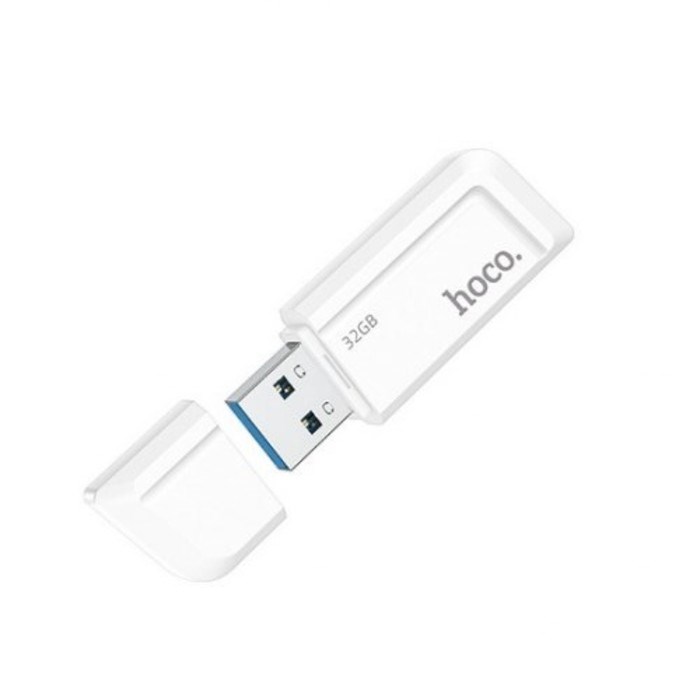 Флешка Hoco UD11 Wisdom, 32 Гб, USB3.0, чт до 100 Мб/с, зап до 30 Мб/с, белая - фото 51382960