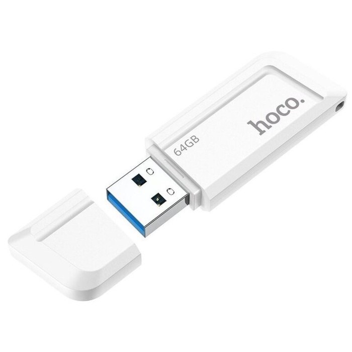 Флешка Hoco UD11 Wisdom, 64 Гб, USB3.0, чт до 100 Мб/с, зап до 30 Мб/с, белая - фото 51382963