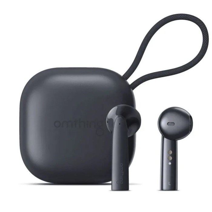 Наушники 1MORE Omthing AirFree Pods EO005, вкладыши, шумоподавление, 400 мАч, черные - фото 51383229