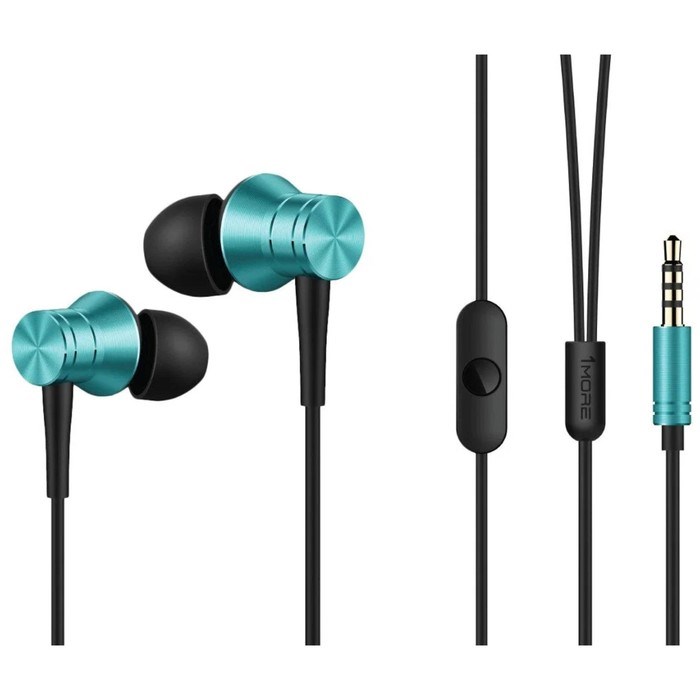 Наушники 1MORE Piston Fit In-Ear Headphones E1009, вакуумные, проводные, 1.25 м, синие - фото 51383262