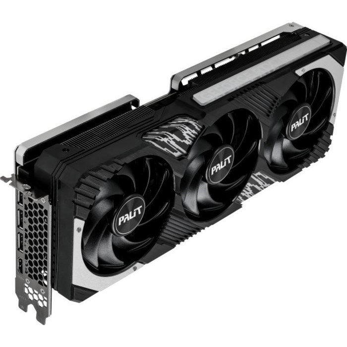 Видеокарта Palit RTX4070 GAMINGPRO, RTX 4070 12 Гб, GDDR6Х, HDMI, DP - фото 51383445