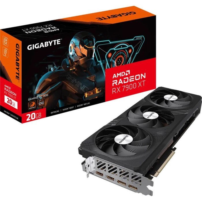 Видеокарта Gigabyte GV-R79XTGAMING OC-20GD, RX 7900XT 20 Гб, GDDR6, HDMI, DP - фото 51383463