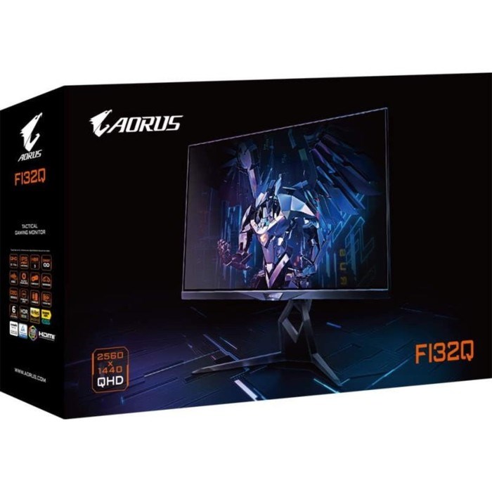 Монитор Gigabyte Aorus FI32Q, 31.5", IPS, 2560x1440, 170Гц, 1 мс, HDMI, DP, чёрный - фото 51383822