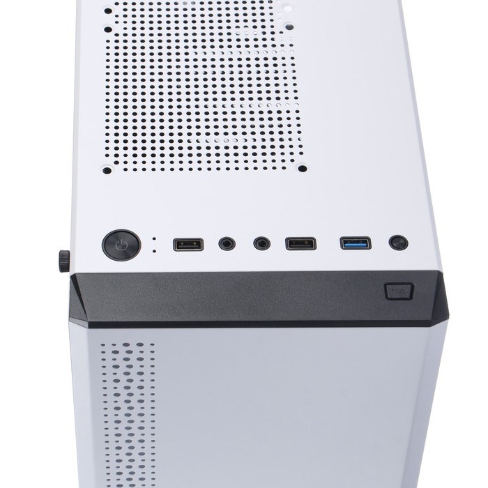 Корпус ExeGate Miditower Mistery Z4, без БП, ATX, 2хUSB 2.0+1хUSB 3.0, с подсветкой, белый - фото 51384012