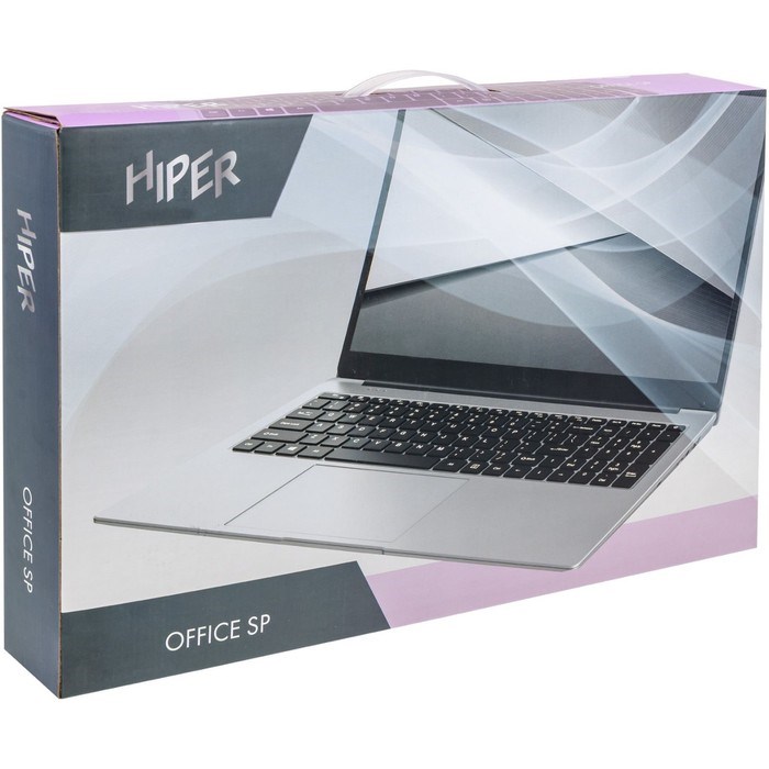 Ноутбук Hiper Office SP, 17.3", i3 10110U, 8 Гб, SSD 256 Гб, UHD, Win11, серебристый - фото 51384039