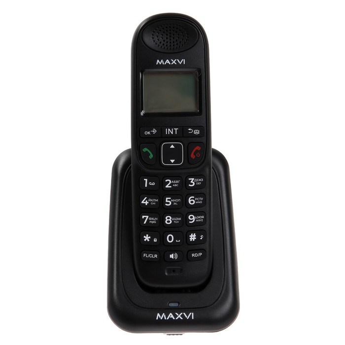 Радиотелефон DECT Maxvi AM-01, Caller ID, интерком, спикерофон, АОН, конференц-связь, черный - фото 51384223