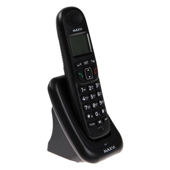 Радиотелефон DECT Maxvi AM-01, Caller ID, интерком, спикерофон, АОН, конференц-связь, черный - фото 51384224