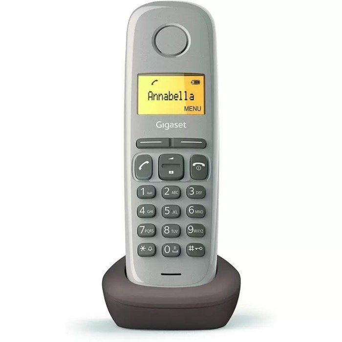 Радиотелефон DECT Gigaset A170, АОН, Caller ID, ускоренный набор, 50 номеров, ECO, серый - фото 51384294