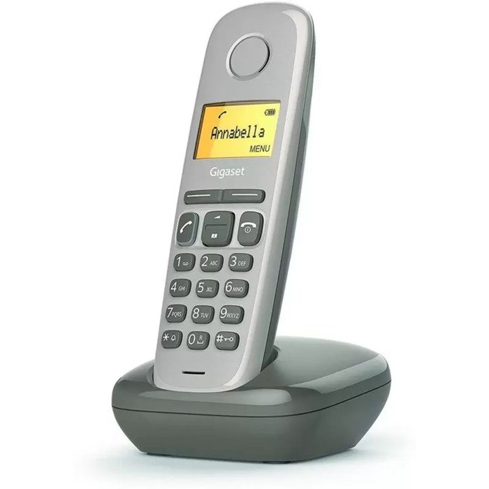 Радиотелефон DECT Gigaset A170, АОН, Caller ID, ускоренный набор, 50 номеров, ECO, серый - фото 51384295